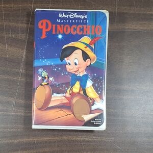 Walt Disney's Masterpiece Pinocchio VHS Movie in Clamshell